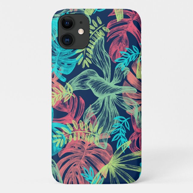 tropical flower colorful asian huawei Case-Mate iPhone case (Back)