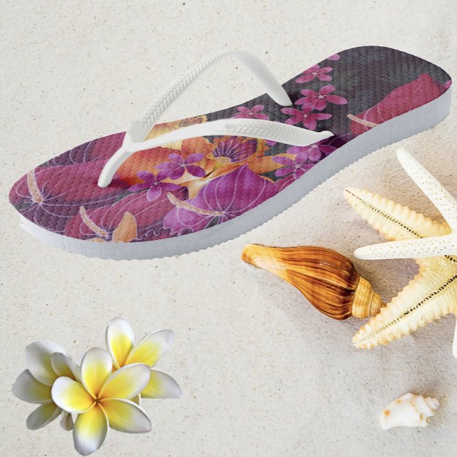 Tropical Flower Frenzy Flip Flop (Creator Uploaded)