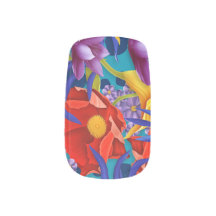 Tropical Flower Garden Minx Nail Wraps