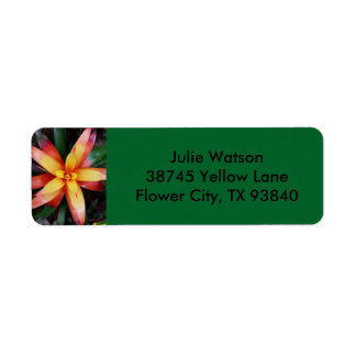 Tropical Flower Label