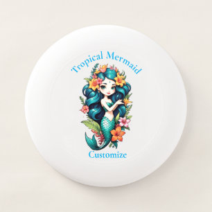 Tropical Flower Mermaid Thunder_Cove Wham-O Frisbee