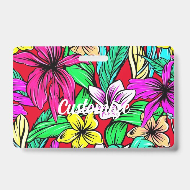Tropical Flower Mix Thunder_Cove Badge (Front)