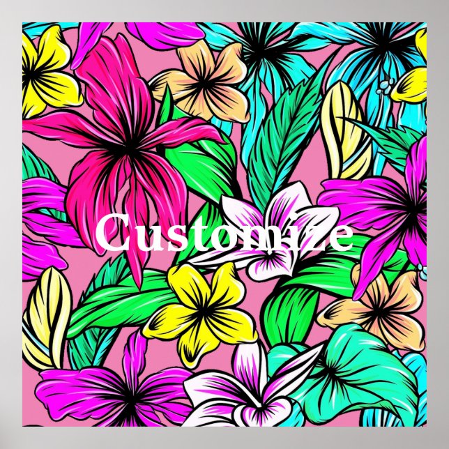 Tropical Flower Mix Thunder_Cove Poster (Front)