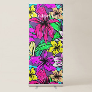 Tropical Flower Mix Thunder_Cove Retractable Banner