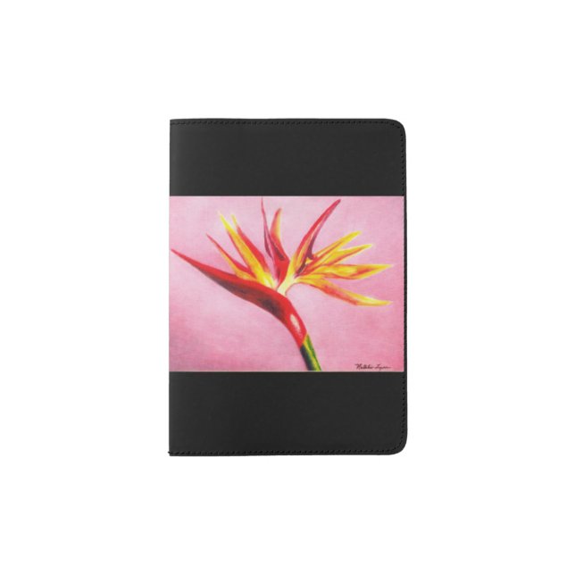 Tropical Flower Passport Holder (Front)