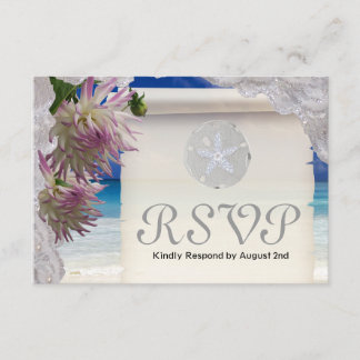 Tropical Flower Response Card