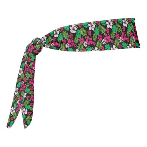 Tropical Flowers 1 Print Tie Headband