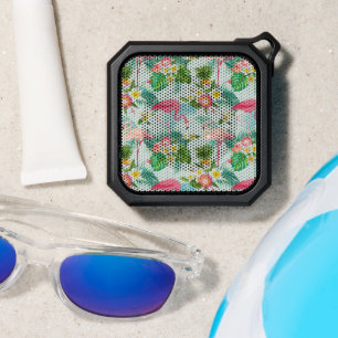 Tropical Flowers And Birds Bluetooth Speaker