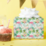Tropical Flowers And Birds Wrapping Paper