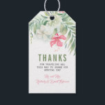 Tropical Flowers Beach Wedding Gift Tags<br><div class="desc">Seaside wedding tags</div>