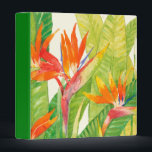 Tropical Flowers | Bird of Paradise Binder<br><div class="desc">Watercolor Tropical Flowers 2 Artist: Tim OToole</div>