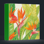 Tropical Flowers | Bird of Paradise Binder<br><div class="desc">Watercolor Tropical Flowers 2 Artist: Tim OToole</div>