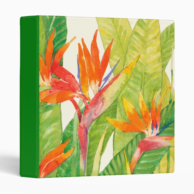 Tropical Flowers | Bird of Paradise Binder (Front/Spine)