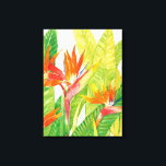 Tropical Flowers | Bird of Paradise Canvas Print<br><div class="desc">Watercolor Tropical Flowers 2 Artist: Tim OToole</div>