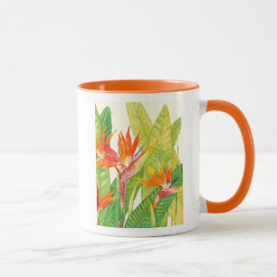 Tropical Flowers Bird of Paradise Mug