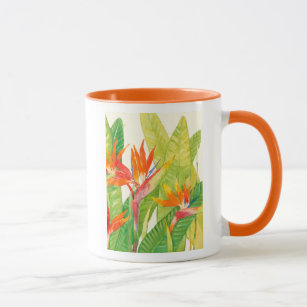 Tropical Flowers   Bird of Paradise Mug