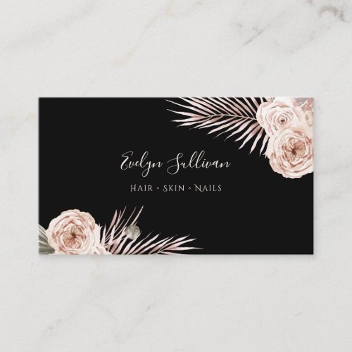 Tropical flowers business card