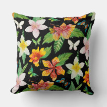 Tropical Flowers & Butterflies pattern