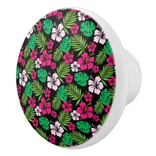 Tropical Flowers Cabinet - Drawer Knobs