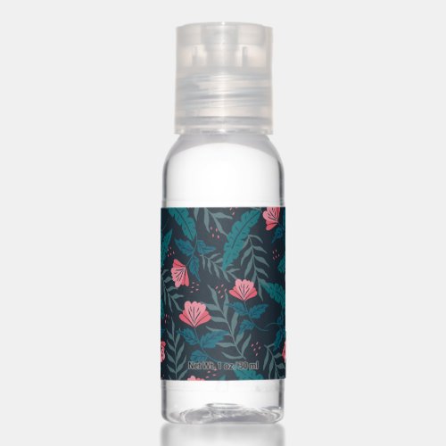 Tropical flowers design hand sanitizer