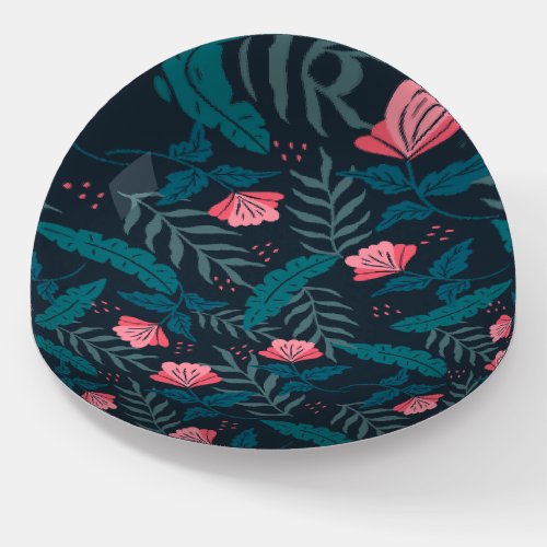 Tropical flowers design paperweight