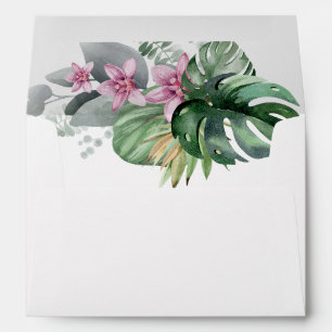Tropical Flowers Envelope