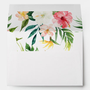 Tropical Flowers Envelope