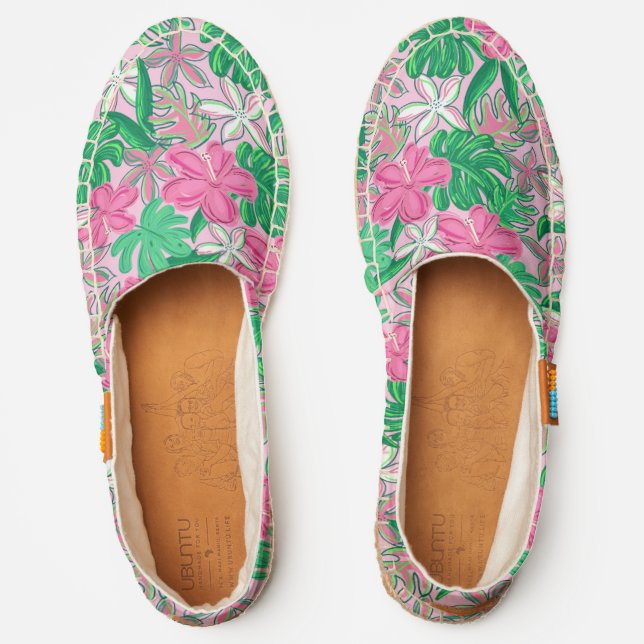 Tropical Flowers Espadrilles (Front)