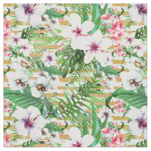 Tropical Flowers Fabric