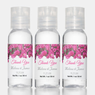 Tropical flowers in bloom Wedding Favor Hand Sanitizer
