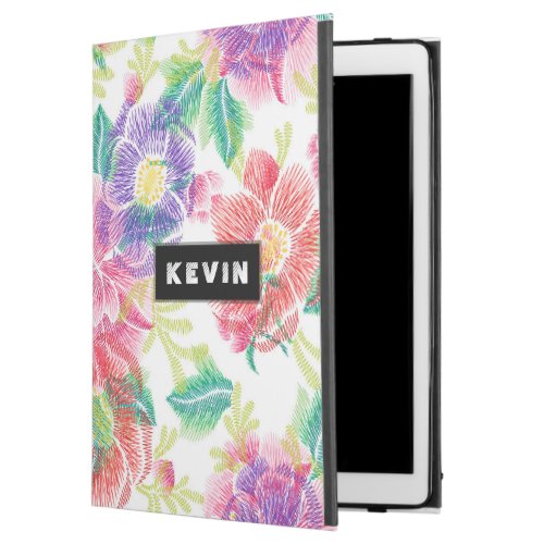 Tropical Flowers  Leafs Pattern iPad Pro 129 Case