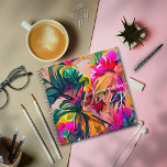 Tropical Flowers Notebook<br><div class="desc">Personalize this versatile notebook/diary that displays a colorful,  exuberant and tropical floral design.</div>