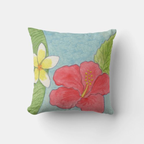 Tropical Flowers pillow
