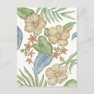 Tropical Flowers postcard