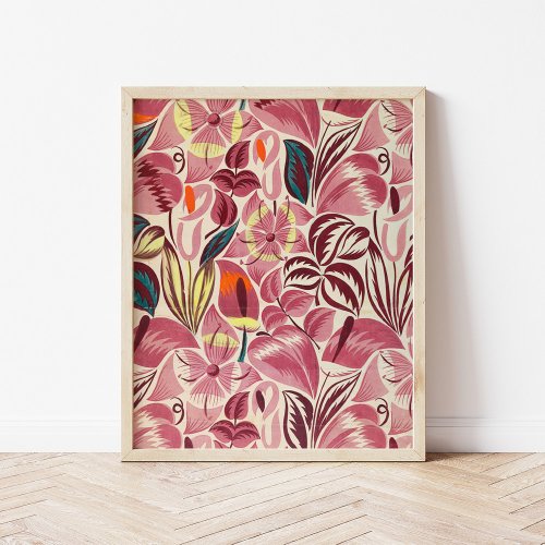 Tropical Flowers  Poster