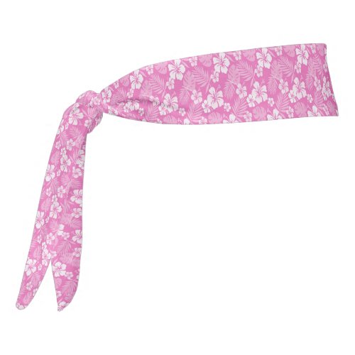 Tropical Flowers Print Tie Headband