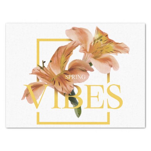 Tropical flowers spring design tissue paper