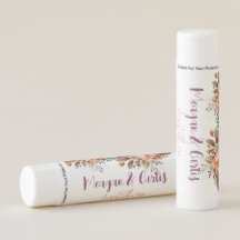 Tropical Flowers Wedding Party Favor Lip Balm