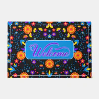 Custom Red Tulips Flower Doormat Welcome Mats Front Door Outdoor