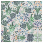 Tropical Foliage Floral Pattern Fabric