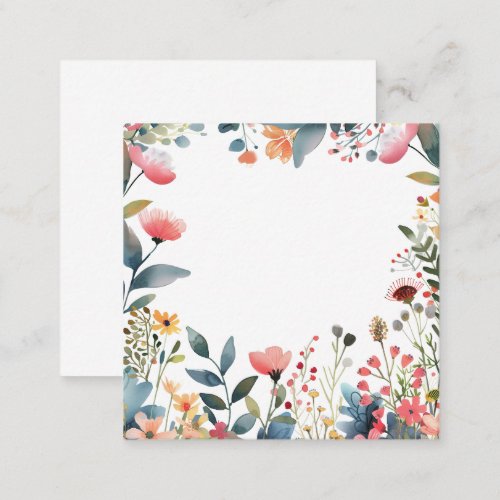 Tropical Foliage Frame Notecard