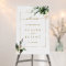 Tropical Foliage Gold Photo Wedding Welcome
