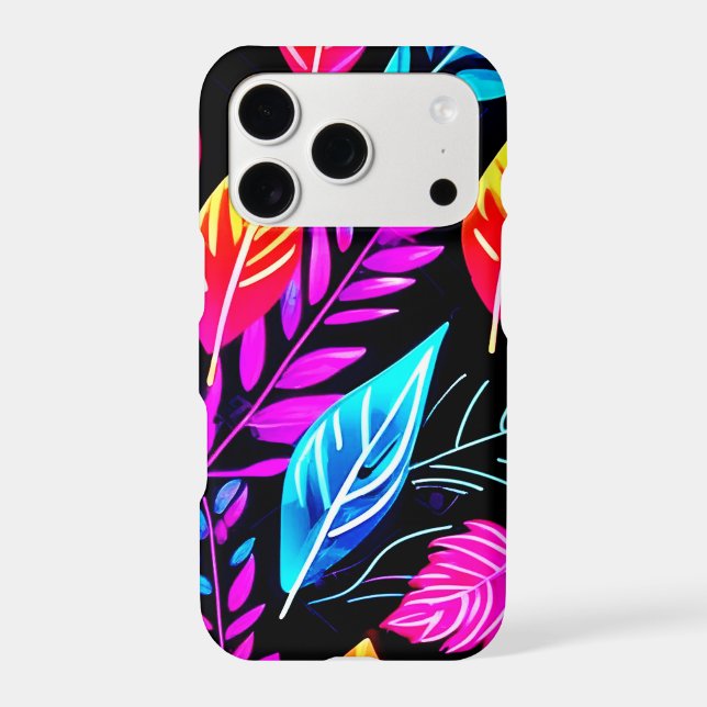 Tropical Foliage: Leaf Art Iphone Case (Back)