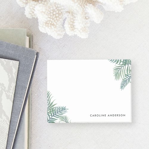 Tropical Foliage Personalized Post_it Notes