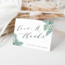 Tropical Foliage Wedding Thank You Card