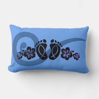 Tropical Footprints Accent Pillow