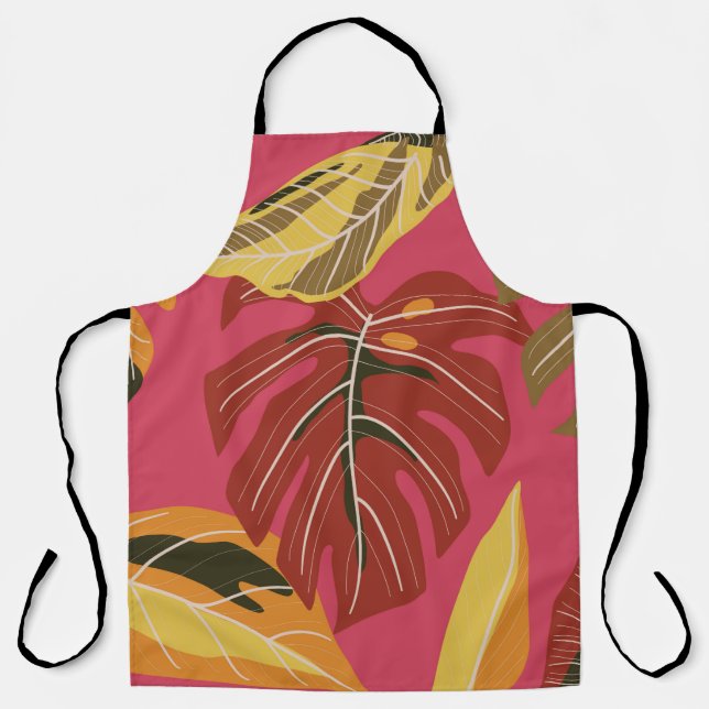 Tropical forest. Abstract nature illustration patt Apron (Front)