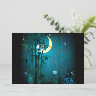 Tropical Forest At Night Invitations