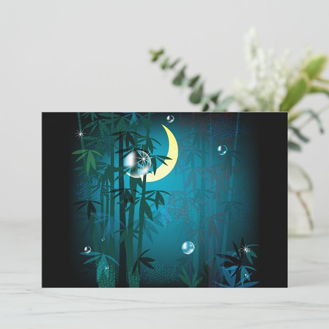 Tropical Forest At Night Invitations (Creator Uploaded)