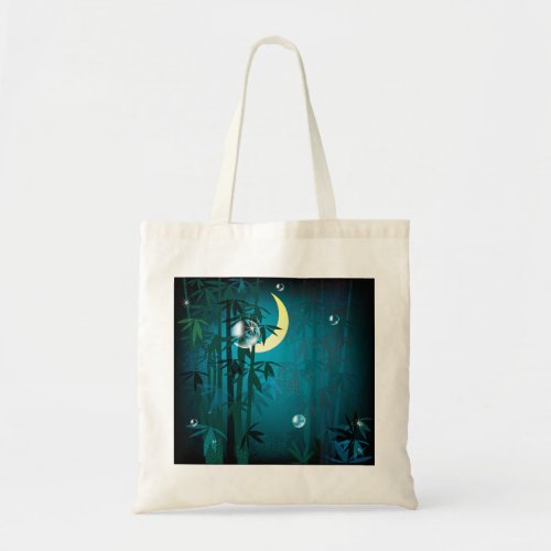 Tropical Forest At Night Tote Bag